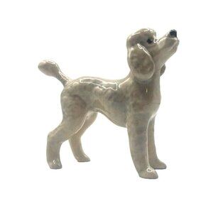 Hagen Renaker Genuine Vintage Retired Figurine Miniature Grey Standard Poodle